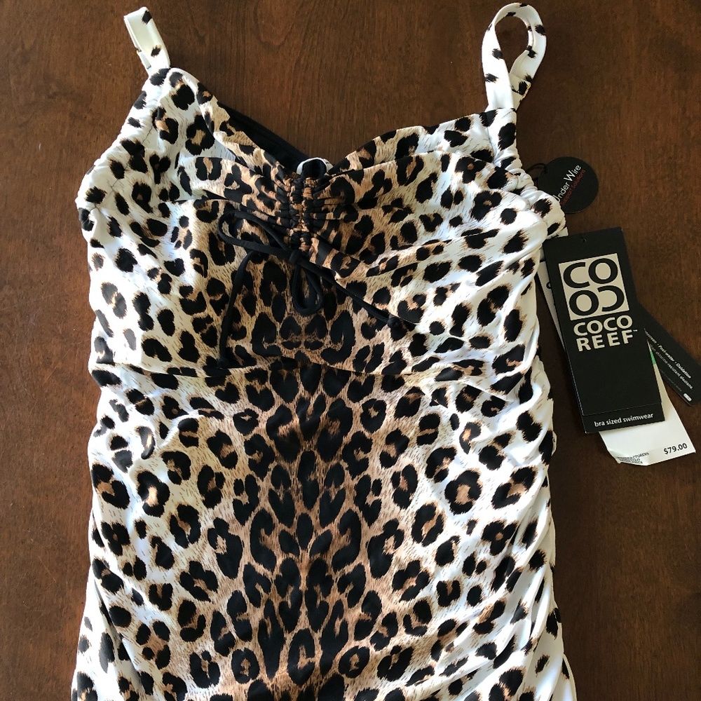 Coco Reef Animal Print Swim Top/Tankini